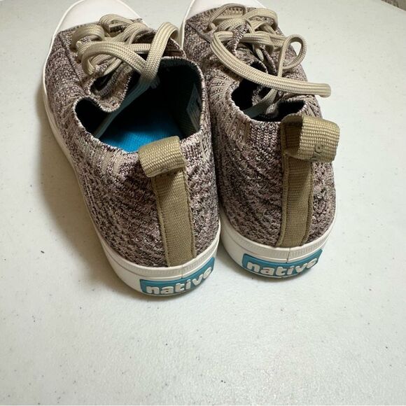 Native Shoes | Jefferson 2.0 Liteknit Women Brown and Tan Flax Size 8 - Picture 10 of 14